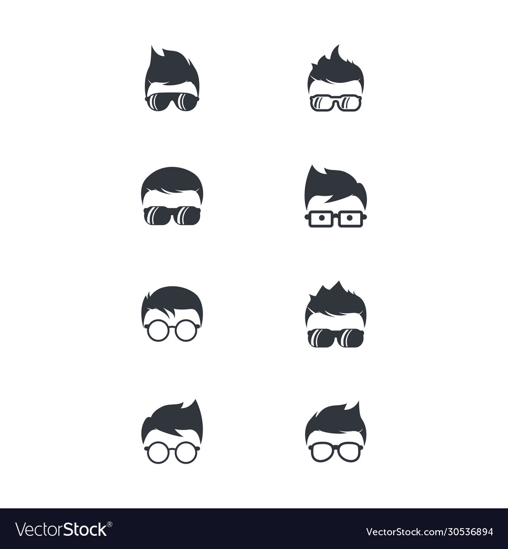Man face character symbol