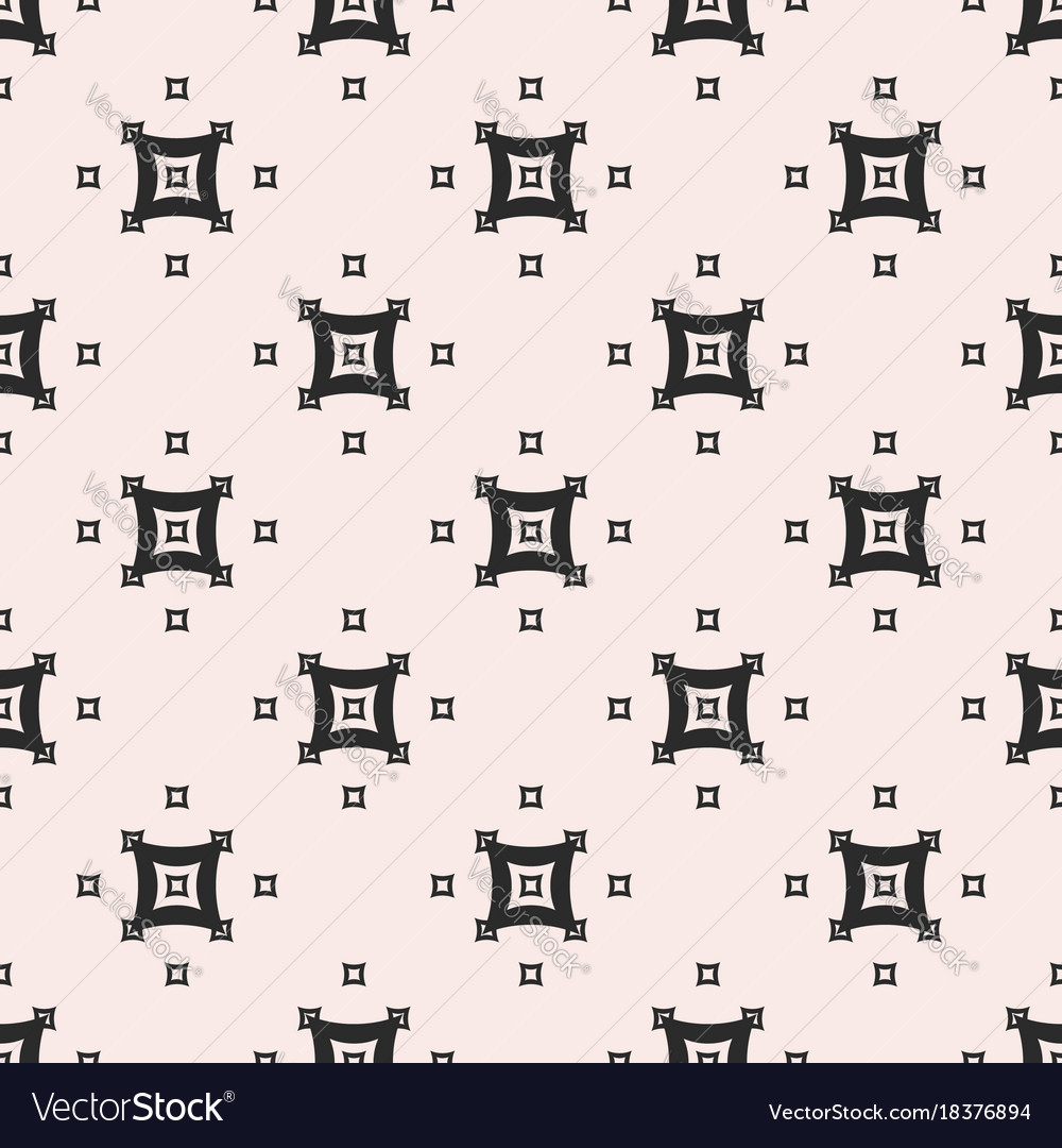 Monochrome seamless pattern with arched squares