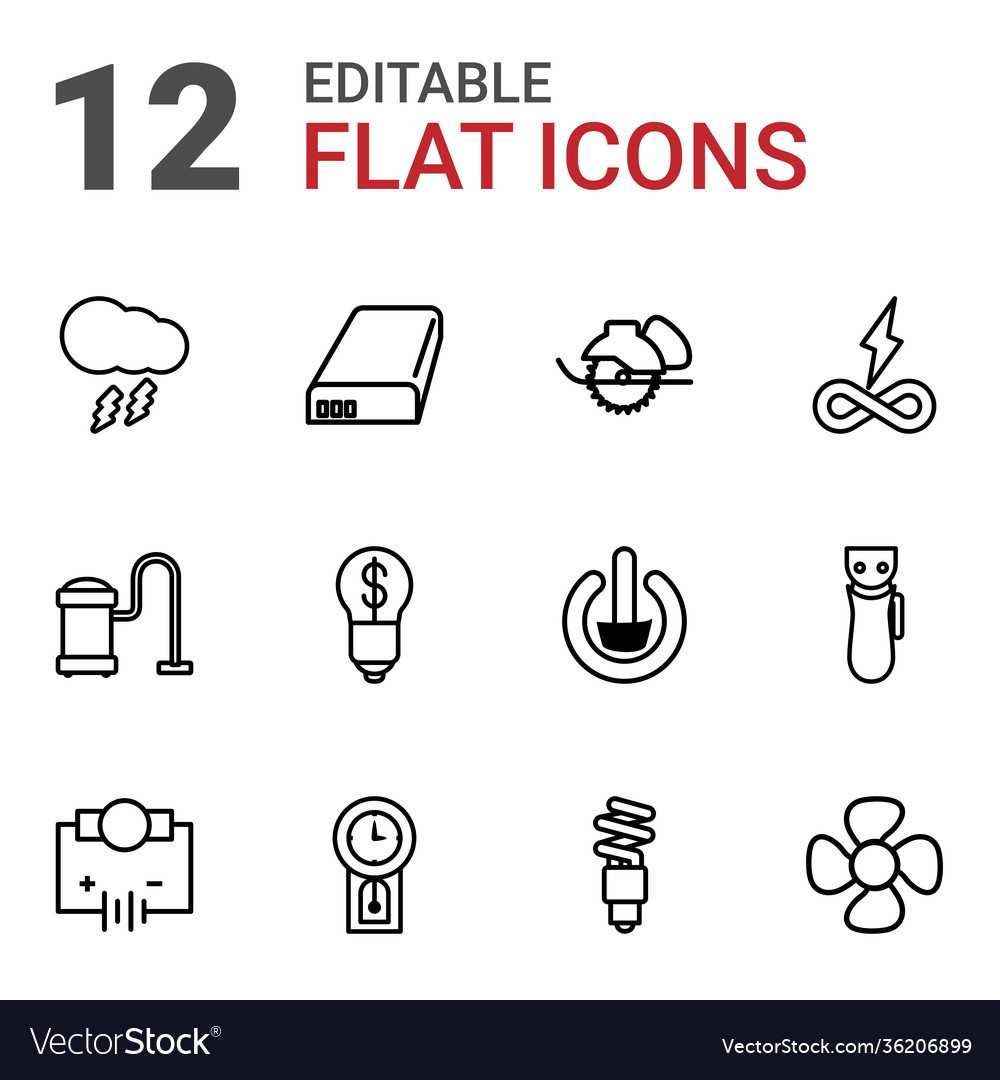 12 elektrische Icons