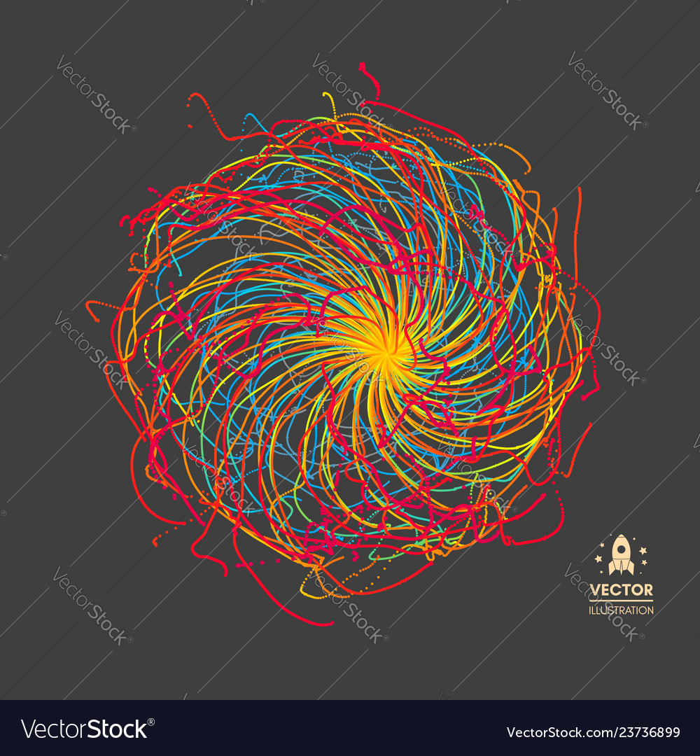 Array particles 3d futuristic sphere technology vector image Array particles 3d futuristic sphere technology