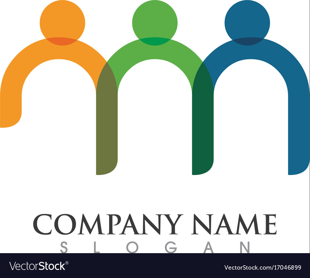 Gemeinschaftsnetzwerk und Social Icon Design Template