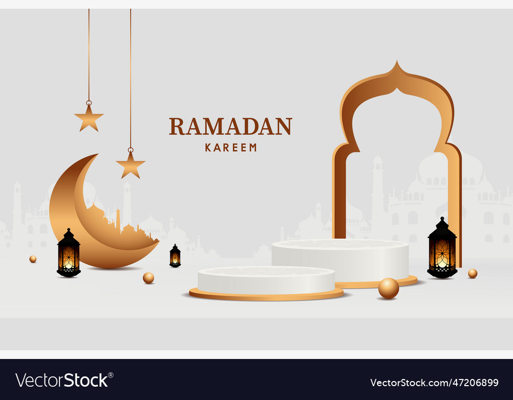 Festival for muslim holy month ramadan kareem vector image Festival for muslim holy month ramadan kareem