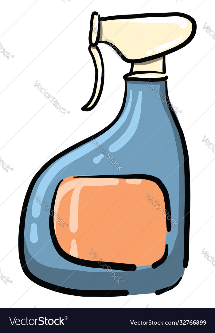 Glass cleaner on white background Royalty Free Vector Image