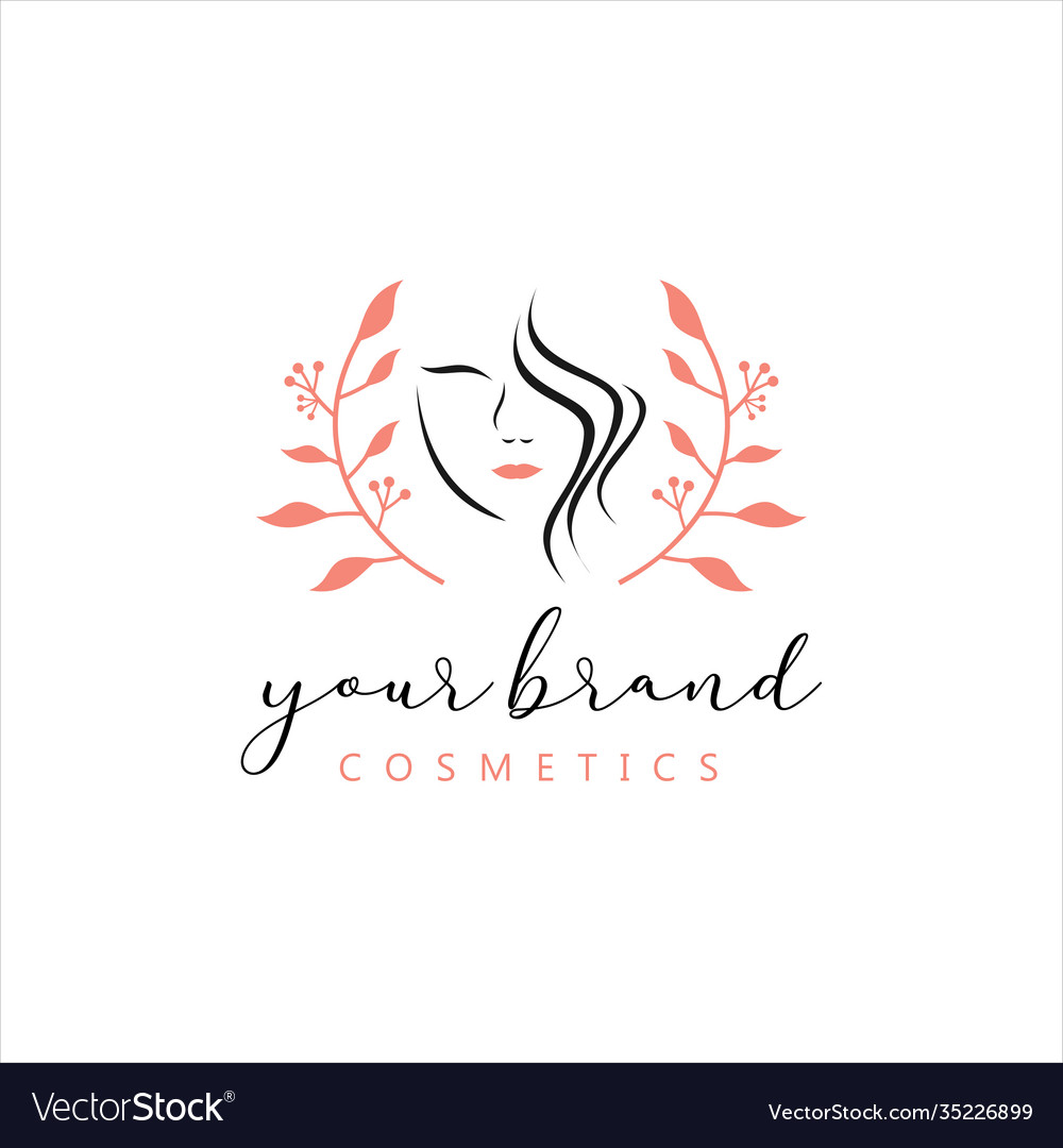 Logo design for beauty salon hair Royalty Free Vector Image