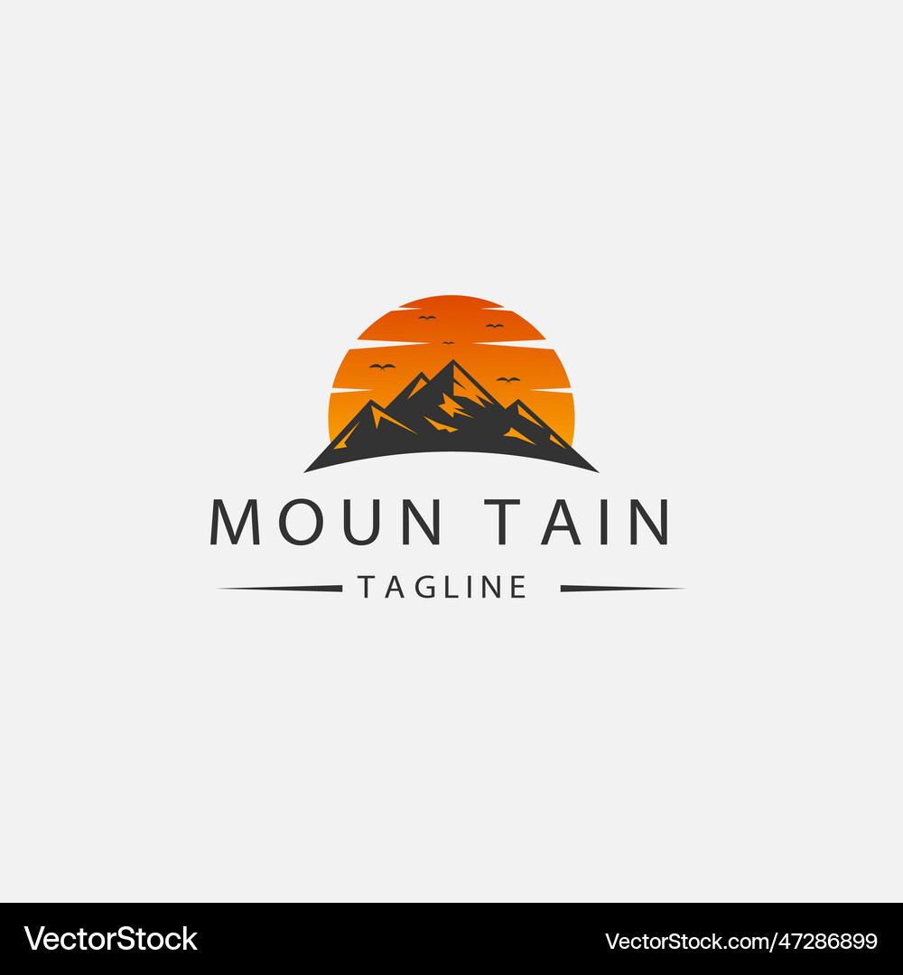 Mountain logo Royalty Free Vector Image - VectorStock