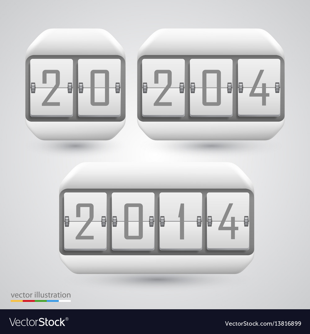 Numeric scoreboard vector image Numeric scoreboard