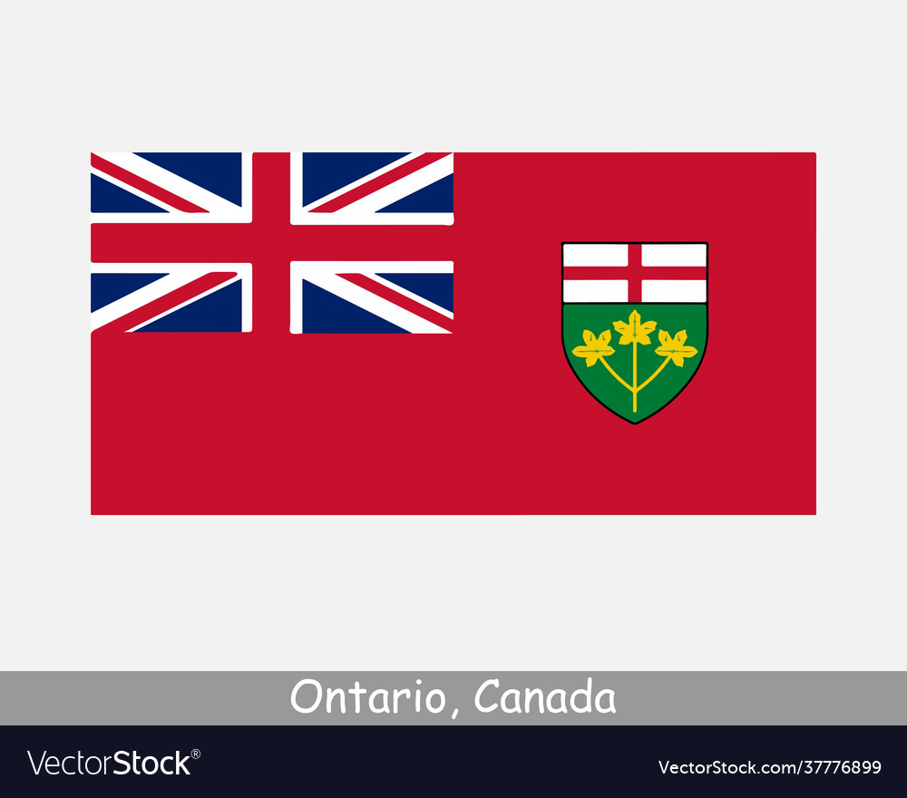 Ontario canada flag canadian province