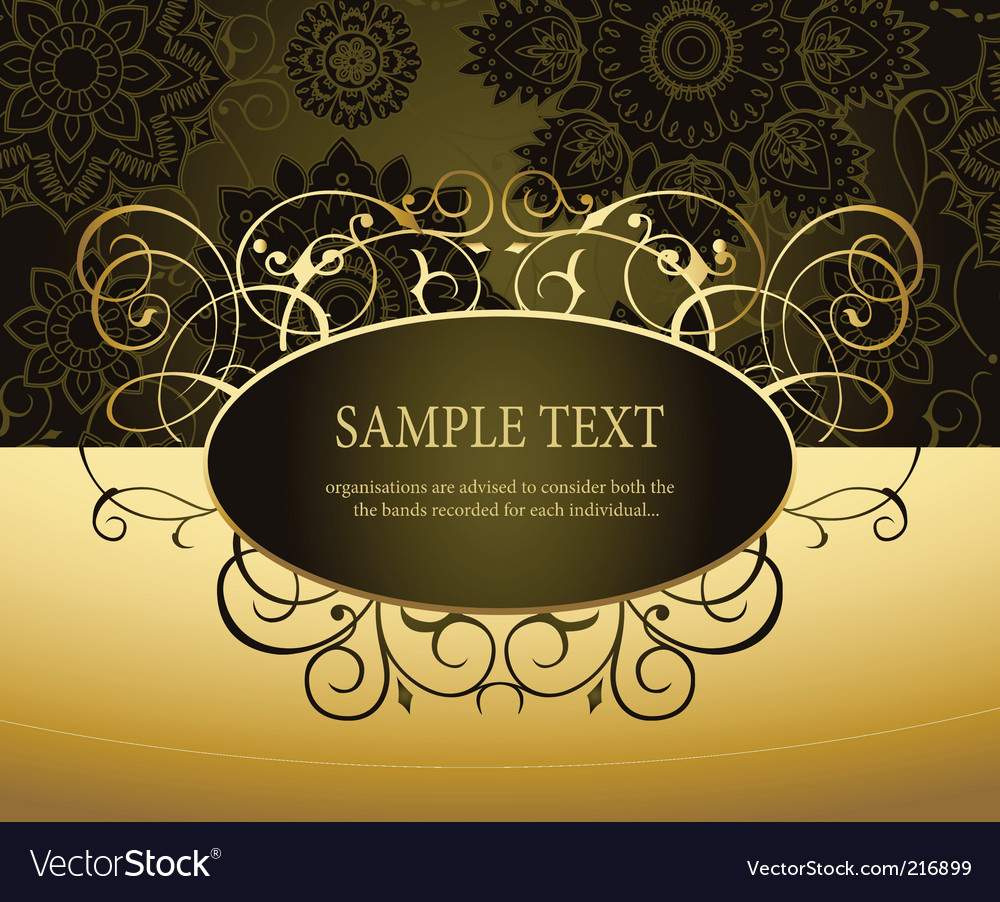 Ornate Floral Swirl Background