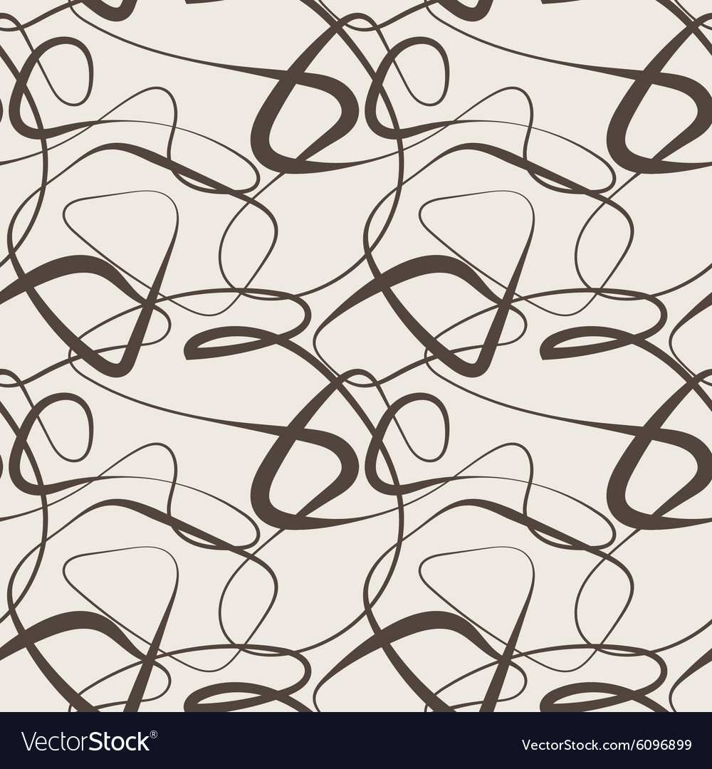 Seamless abstract pattern of curled lines