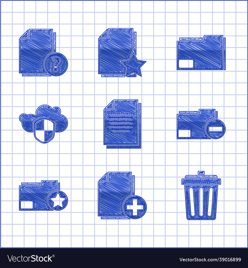 Dokument hinzufügen neue Datei Müll kann Ordner vector image Dokument hinzufügen neue Datei Müll kann Ordner