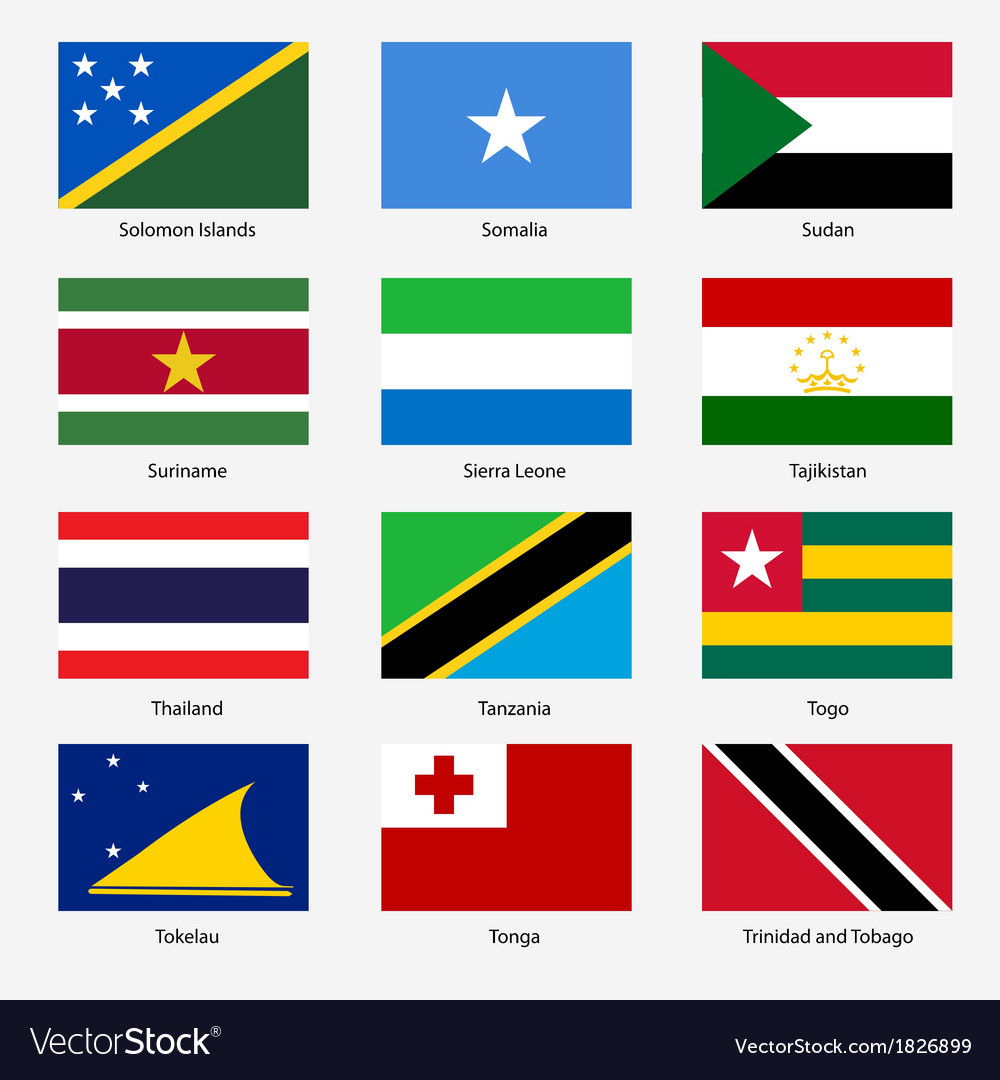 Set flags of world sovereign states n