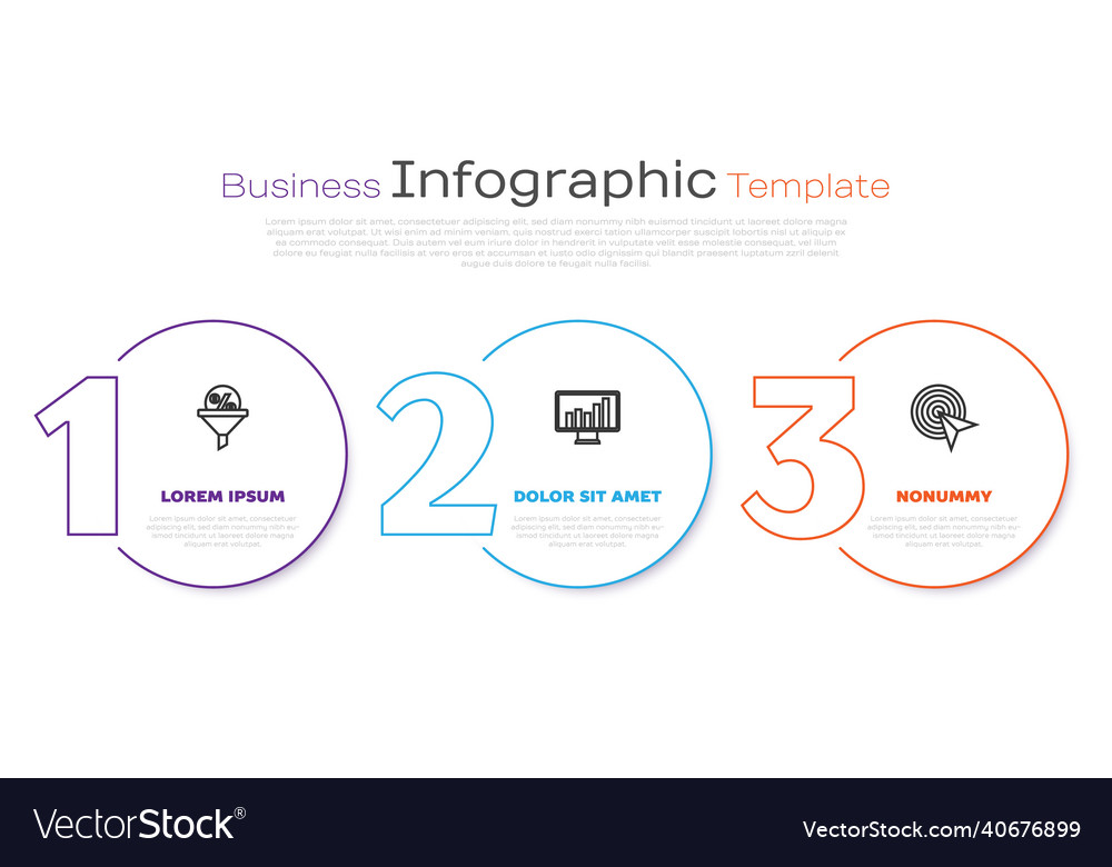 Set line lead management monitor with graph chart vector image Set line lead management monitor with graph chart
