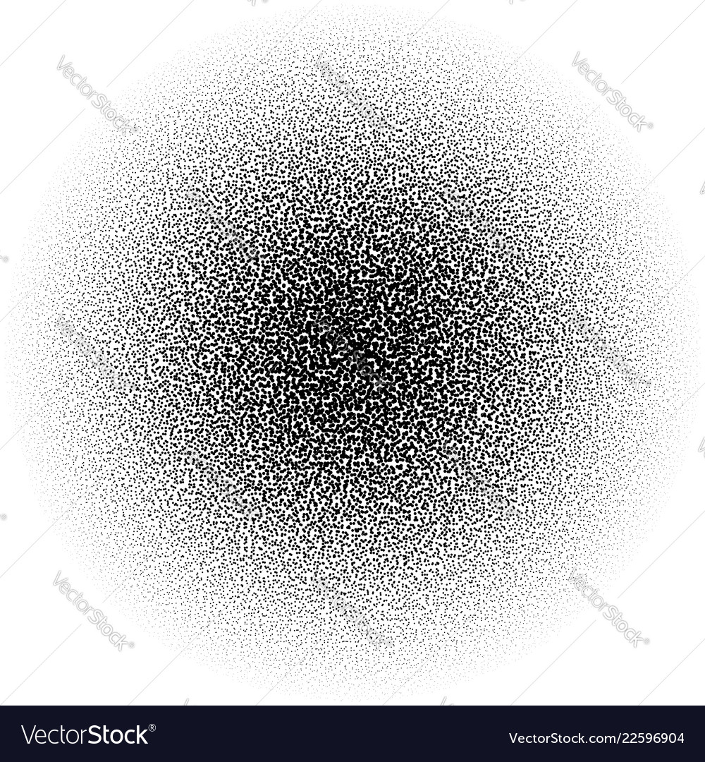 Chaotic pointillist half-tone circle pattern Vector Image Chaotic pointillist half-tone circle pattern