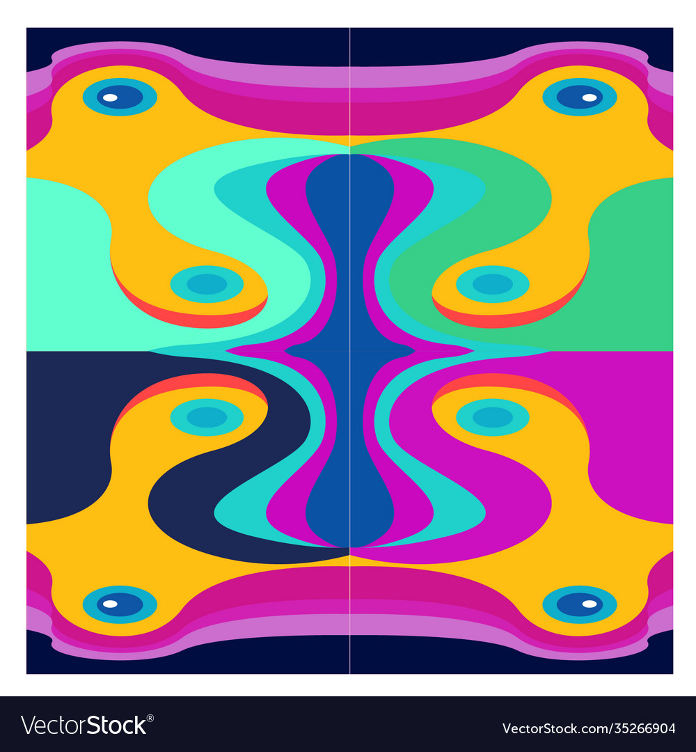 Colorful geometric and curve background pattern Vector Image Colorful geometric and curve background pattern