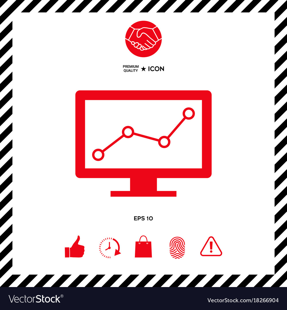 Computer monitors with graph