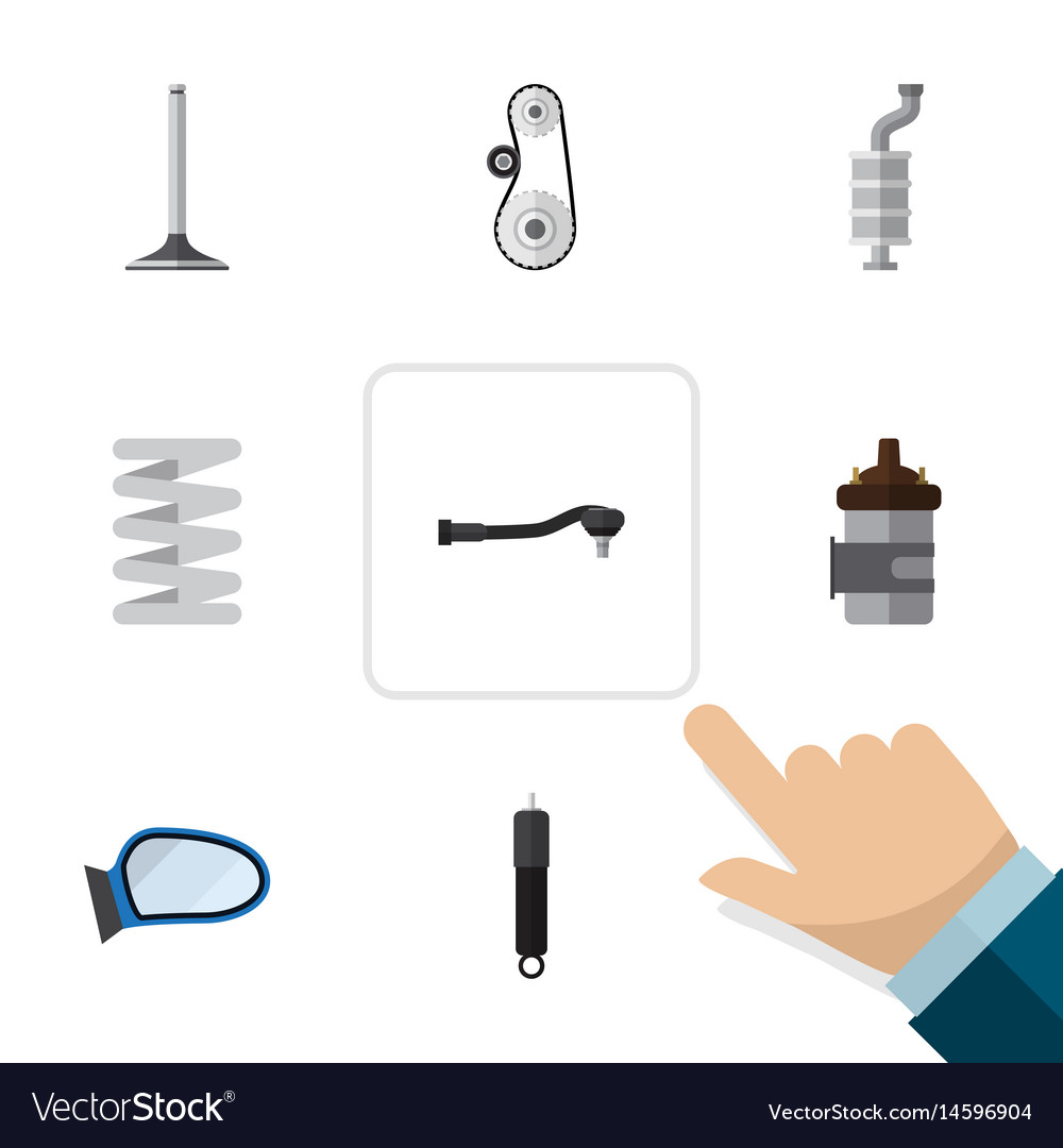 Flat component set of input technology absorber