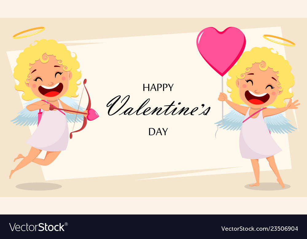 Happy valentines day greeting card