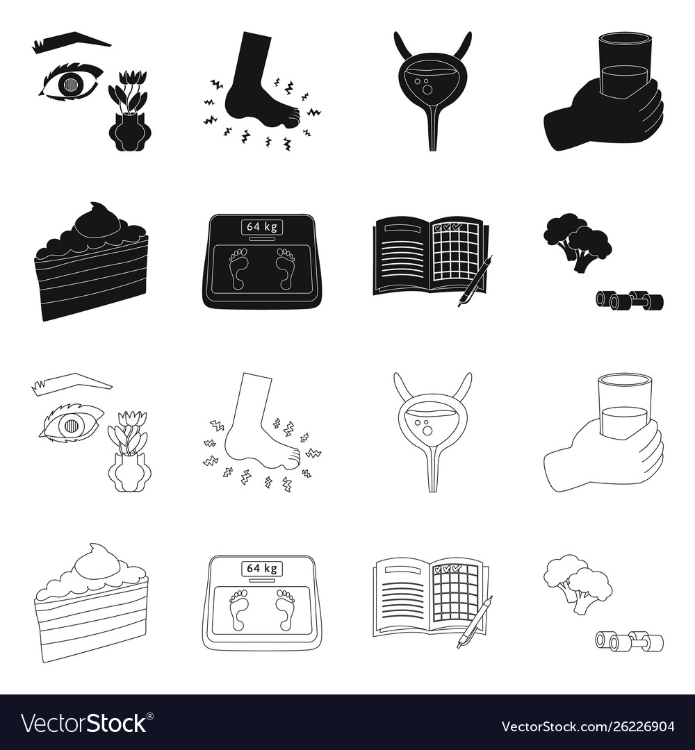 Isolated object diet and treatment icon Vector Image Isolated object diet and treatment icon