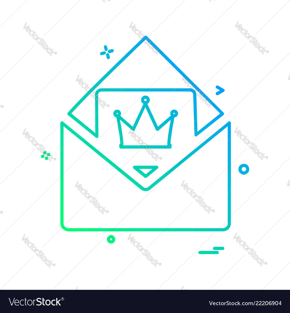 Message icon design Vector Image Message icon design