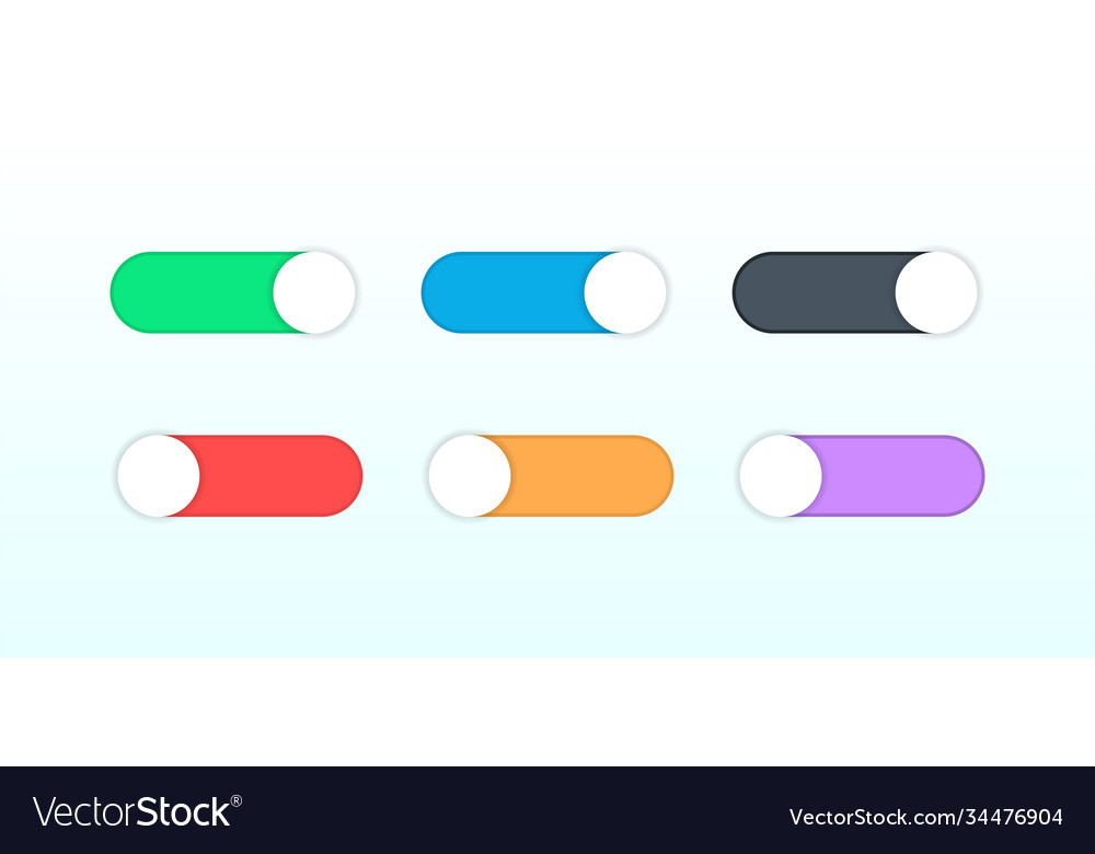 On and off switch toggle shutdown switcher button