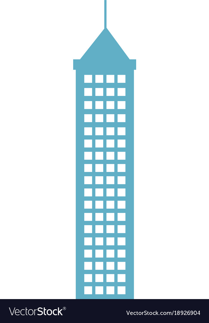 Skyscraper building isolated icon