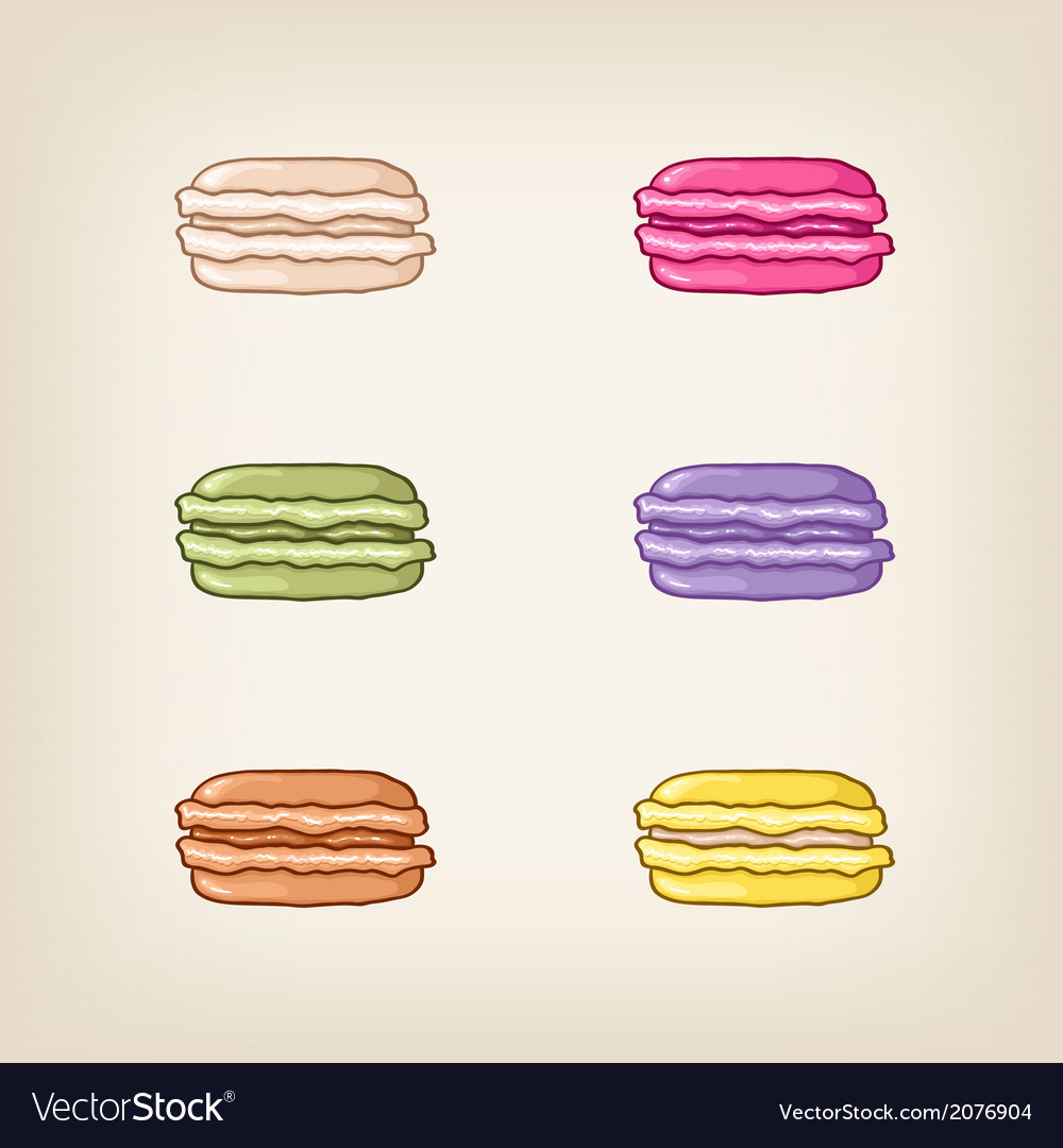 Stack of colourful macaroons