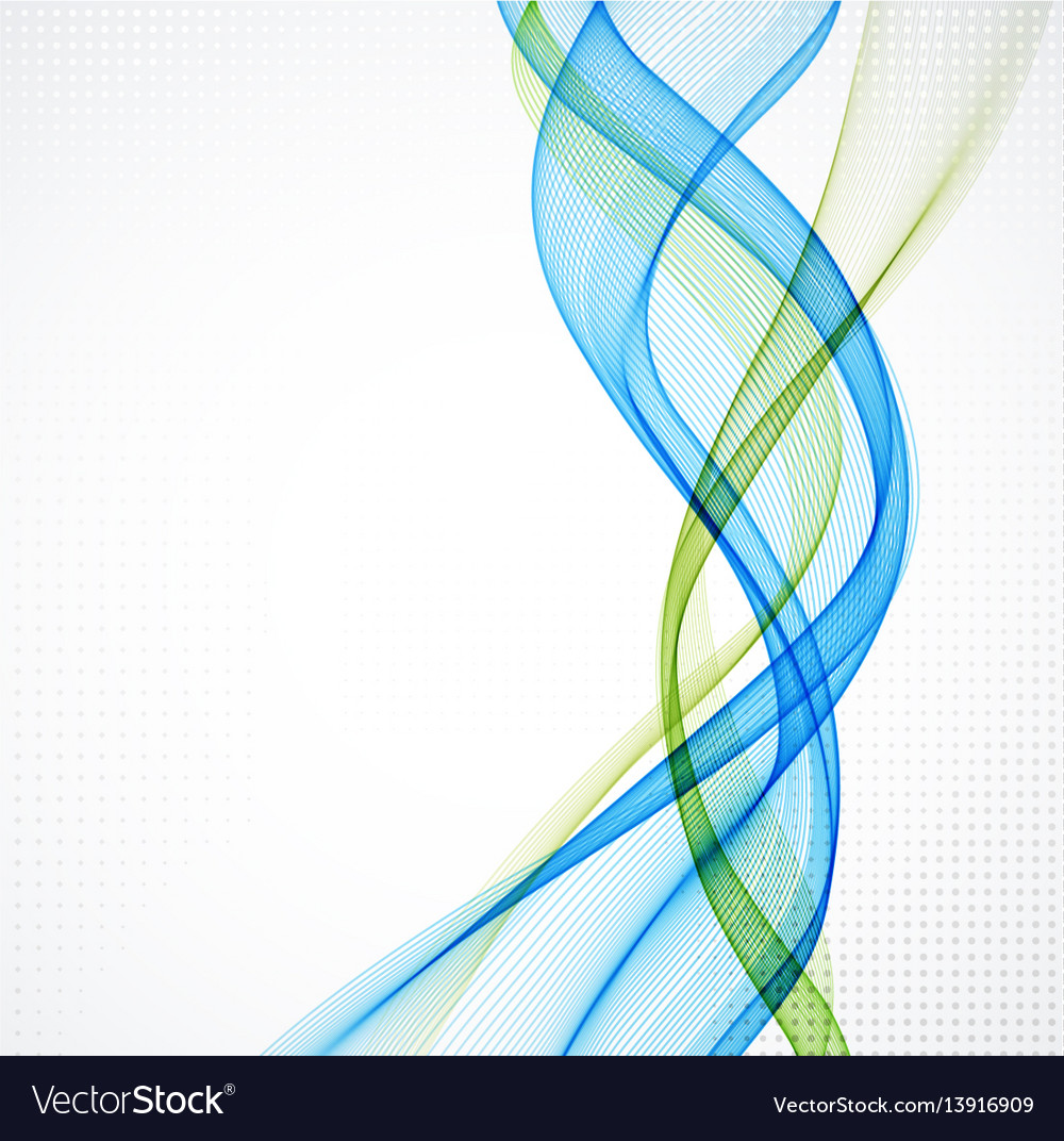 Abstract colorful blue waved background Royalty Free Vector