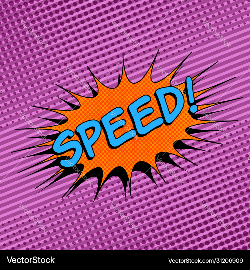 Comic dynamic concept Royalty Free Vector Image