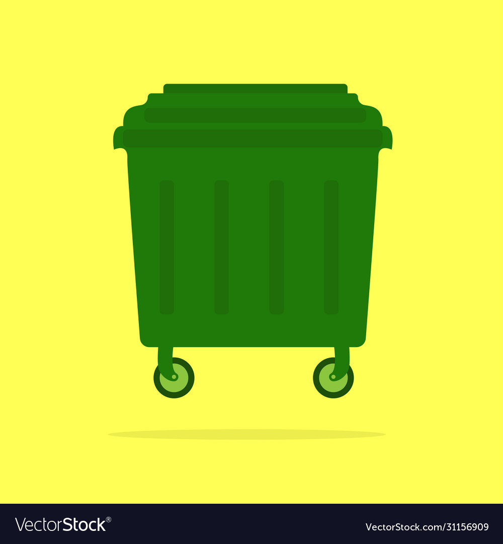 Container garbage vector image Container garbage