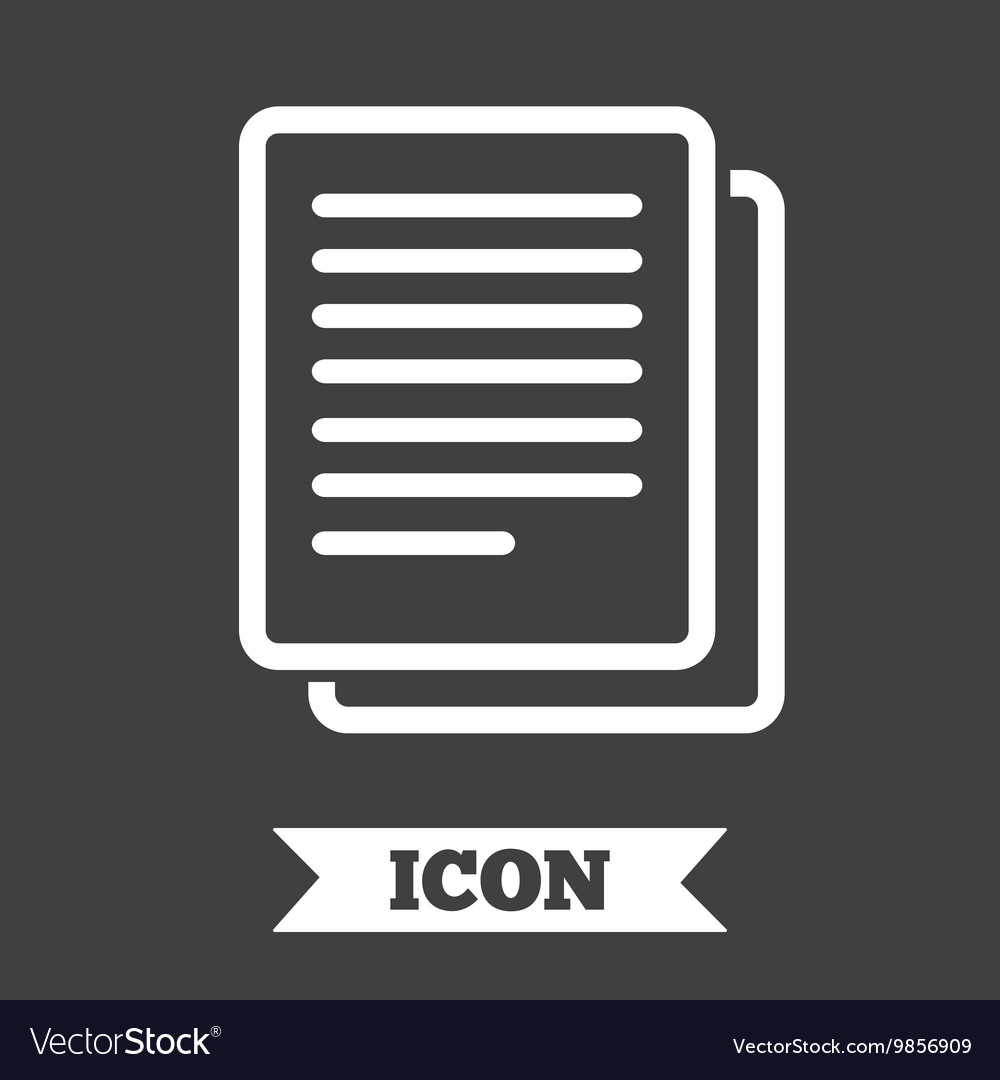 Copy file sign icon duplicate document symbol