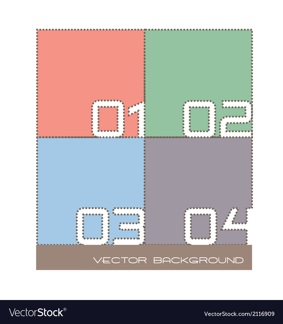 Design template numbered