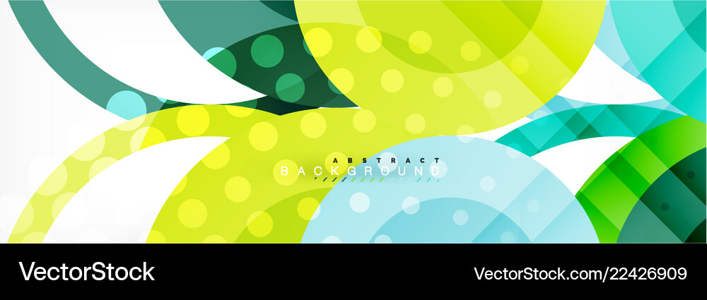 Overlapping circles design background Royalty Free Vector