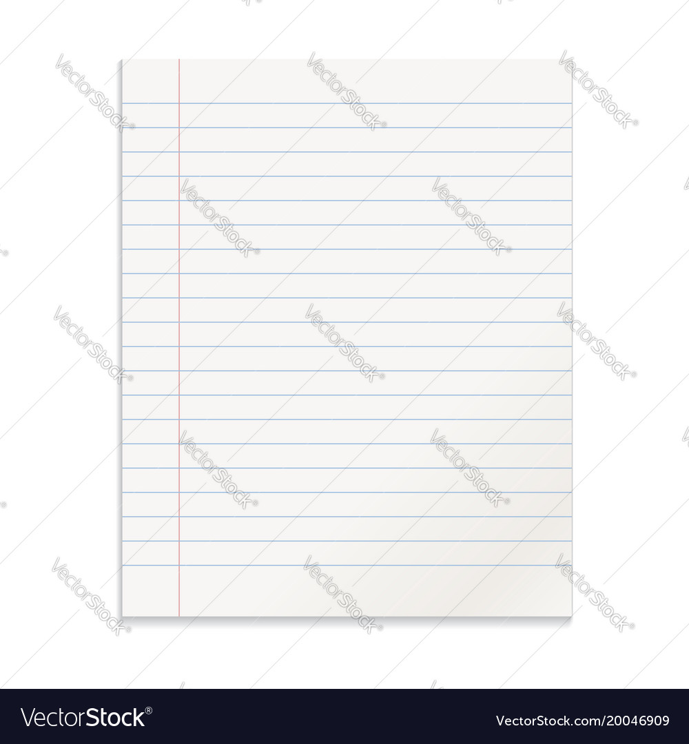 Realistic template notepad with spiral blank