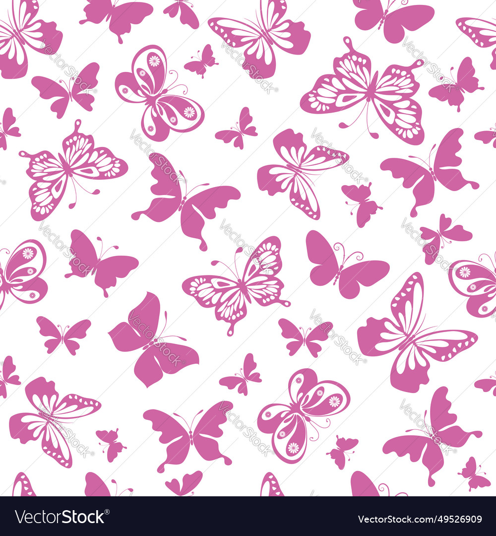 Seamless pattern with gentle monochromatic pink Vector Image