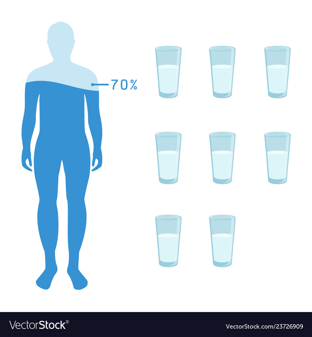 Wasserwaage Poster mit menschlichen Körper Symbole flach vector image Wasserwaage Poster mit menschlichen Körper Symbole flach