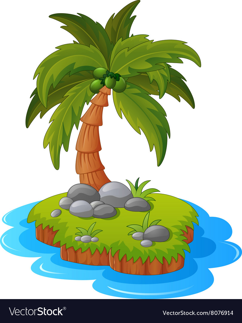 A tropical island Royalty Free Vector Image VectorStock A tropical island Royalty Free Vector Image VectorStock