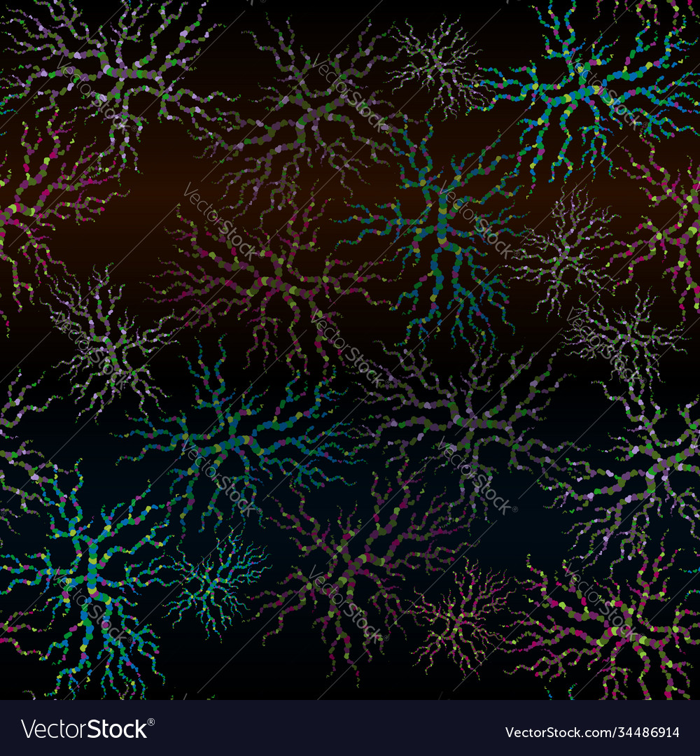 Abstract multicolored seamless pattern on a dark vector image Abstract multicolored seamless pattern on a dark