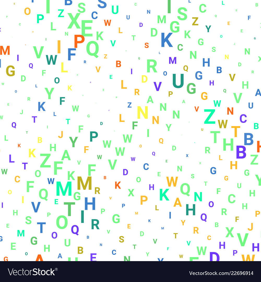 Abstract texture with letters