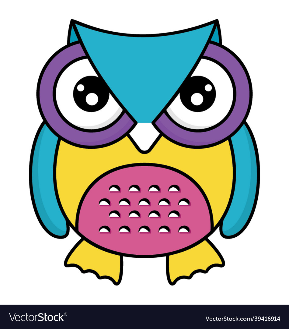 Baby owl Royalty Free Vector Image - VectorStock