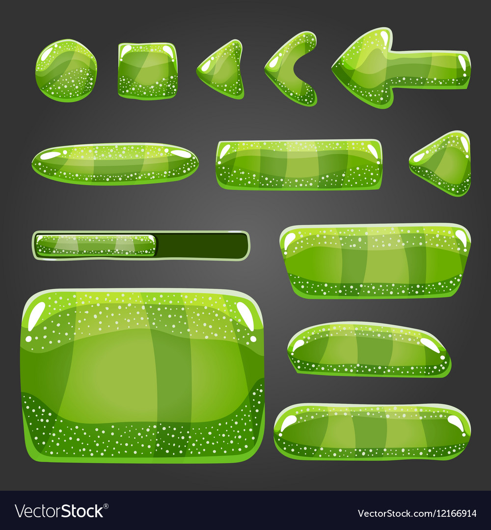 Big set of shiny button