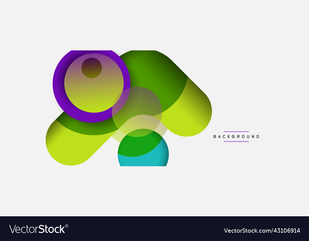 Circle and round shapes abstract background Vector Image Circle and round shapes abstract background