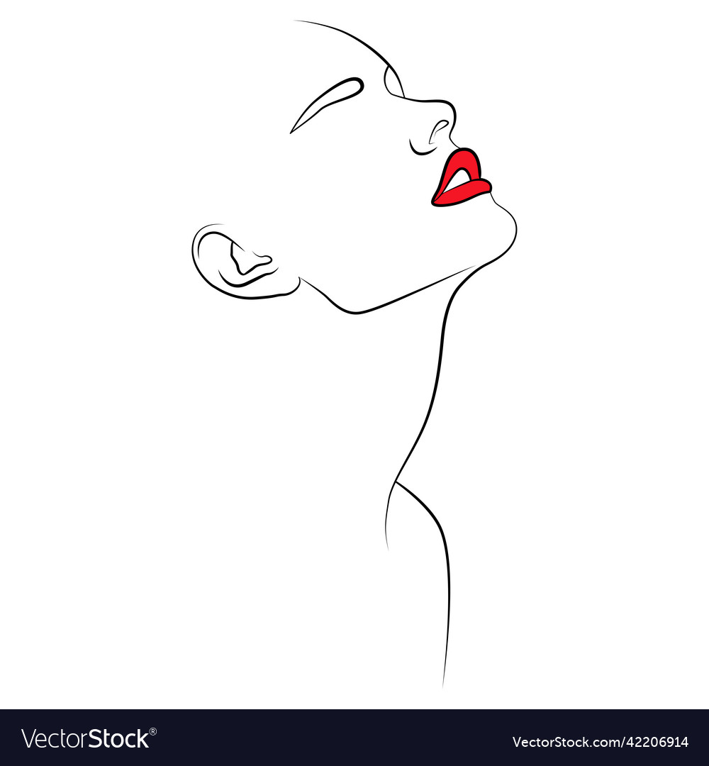 Drawing an abstract face with a seamless pattern vector image Drawing an abstract face with a seamless pattern
