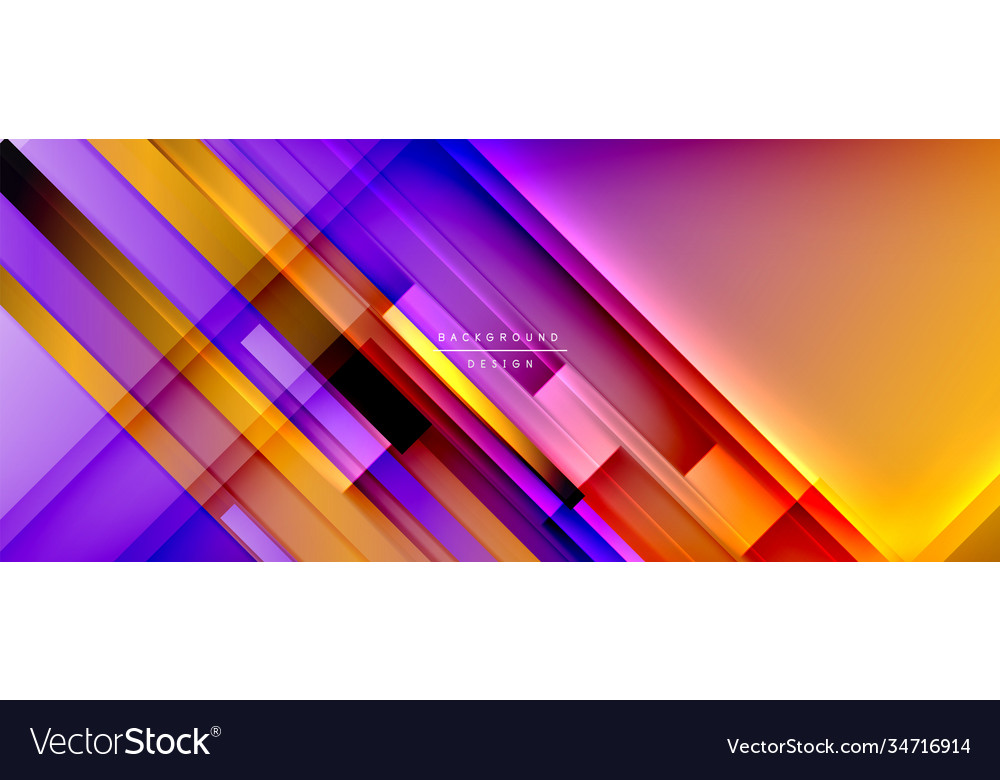Dynamic lines on fluid color gradient trendy