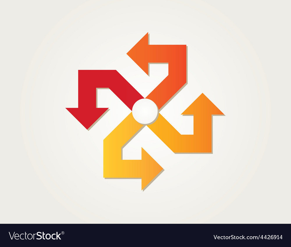 Gradient circle arrows