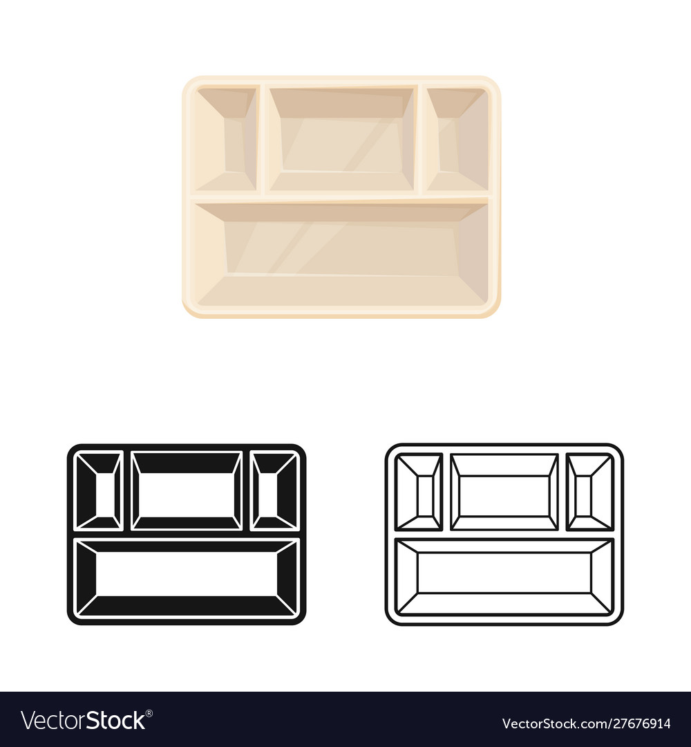 Isolated object container and cardboard icon