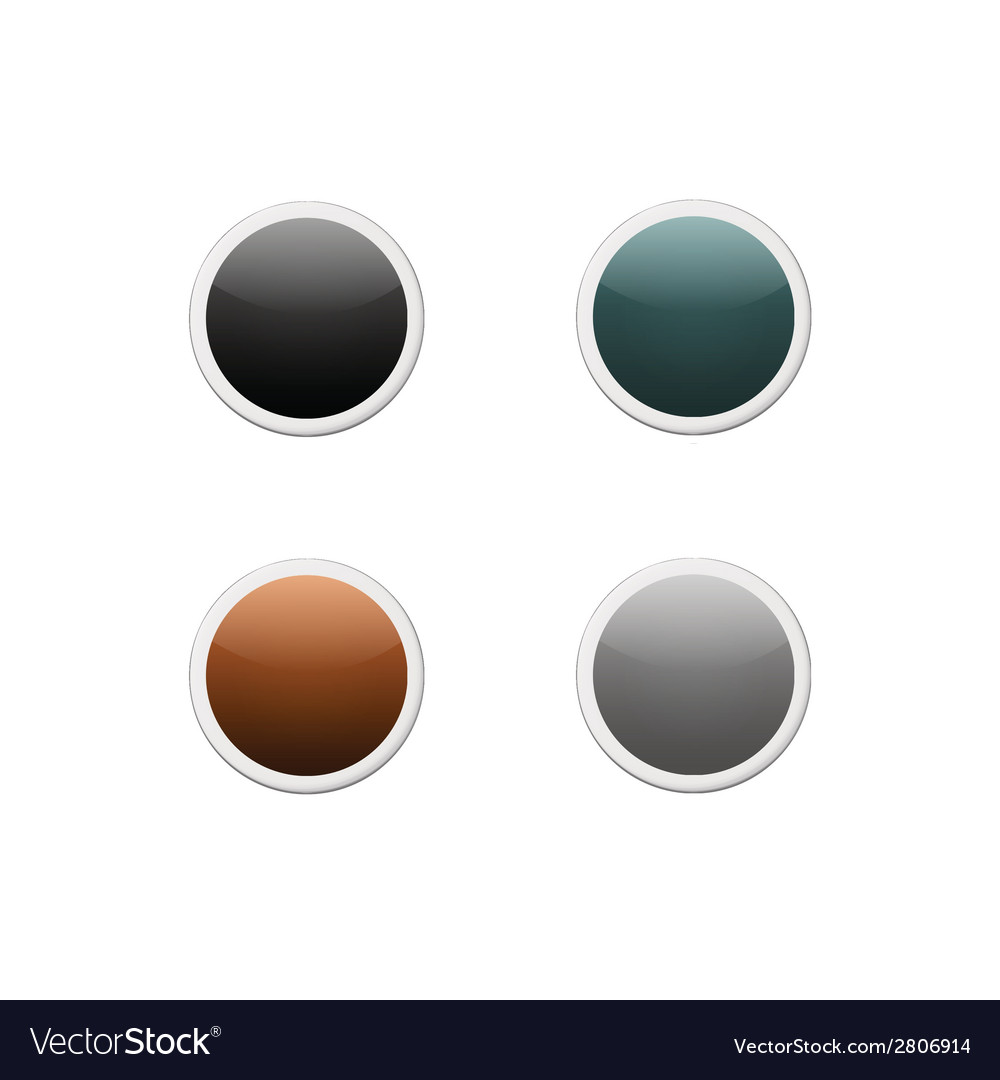 Set of colored web buttons