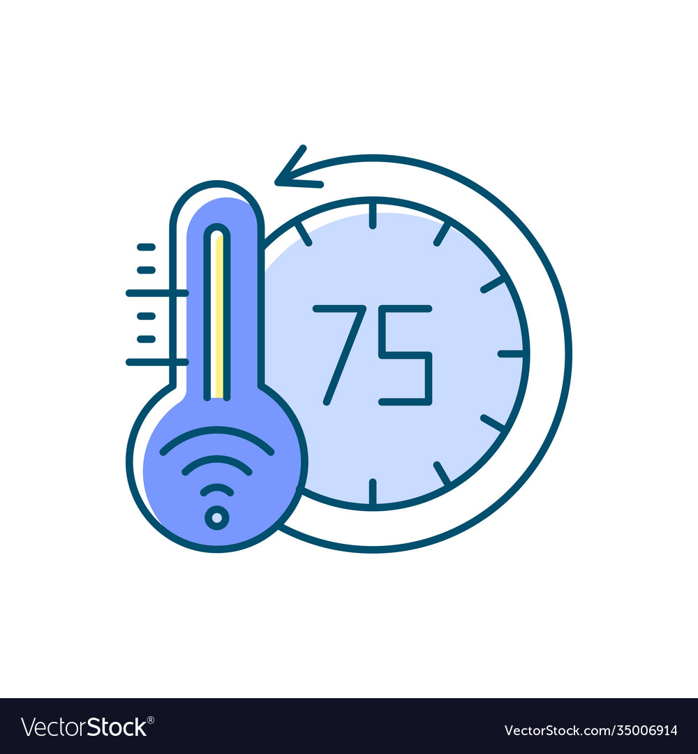Smart Thermostat Icon - Home Climate Control