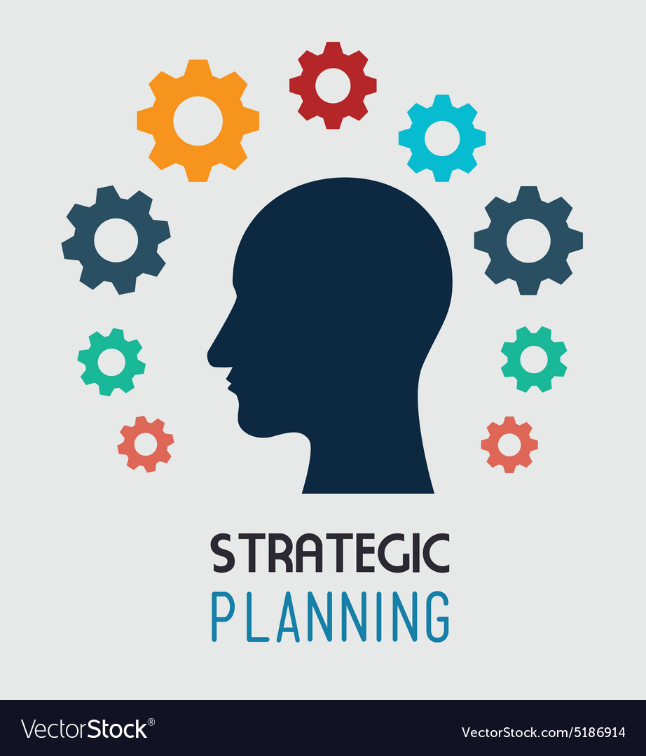 Strategic planning design Royalty Free Vector Image