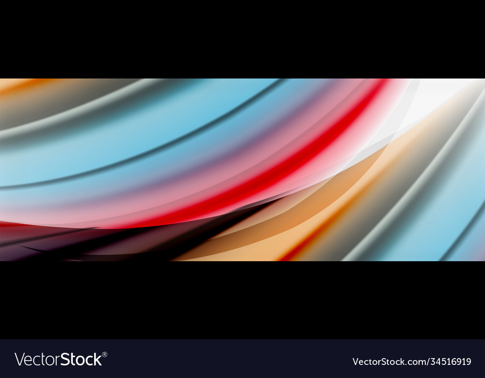 Abstract background smooth flowing lines blurred vector image Abstract background smooth flowing lines blurred