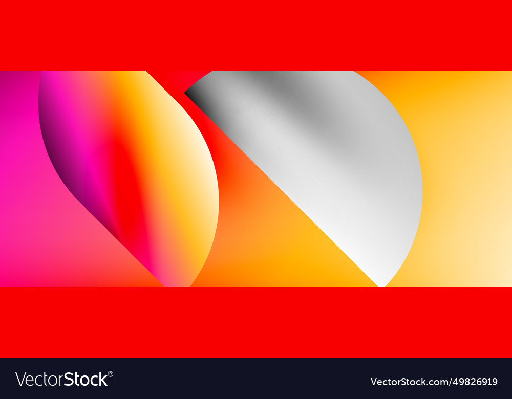 Bright color circle and round element minimal vector image Bright color circle and round element minimal